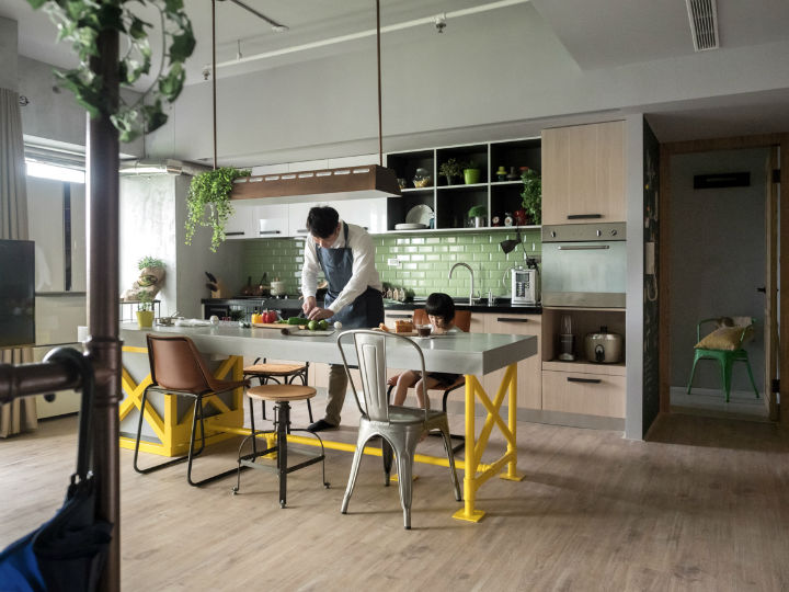 contemporary family apartment interior design 9