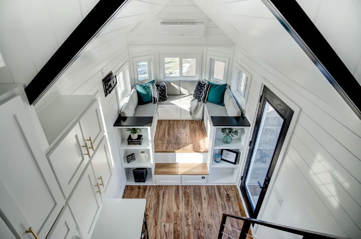 tiny stylish trailer home interior design 15