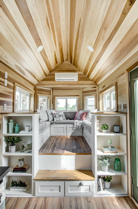 tiny stylish trailer home interior design 23