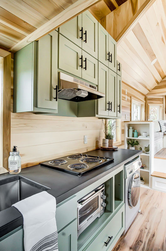 tiny stylish trailer home interior design 32