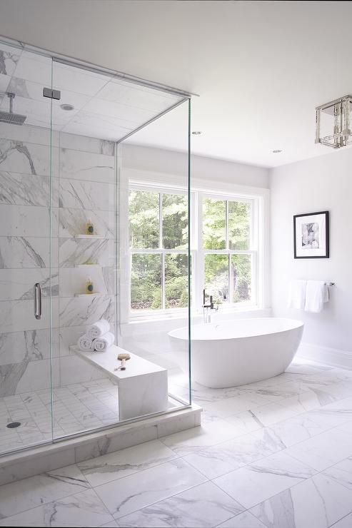 marble in shower design idea 5