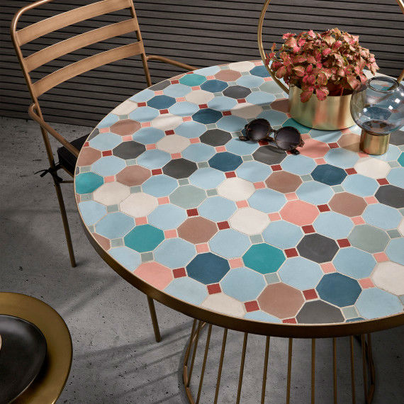 Mosaic Tile Outdoor Table Decoholic, Mosaic Tile Coffee Table Outdoor