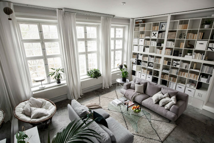 small Scandinavian loft interior design idea 2