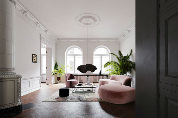 Scandinavian Contemporary interior design To a Classic Space 