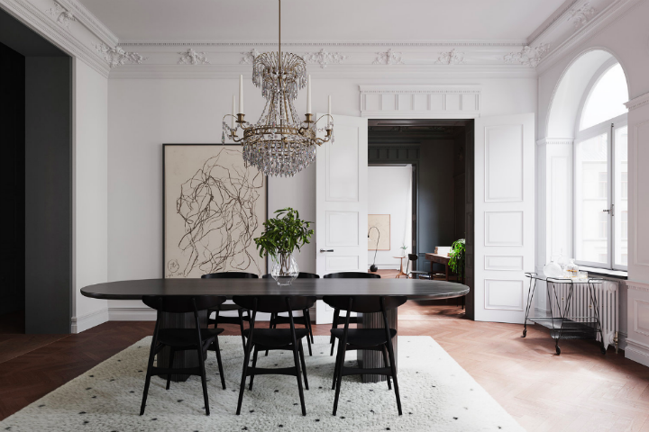 Scandinavian Contemporary interior design To a Classic Space 9