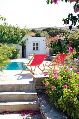 beautiful house greek island exterior