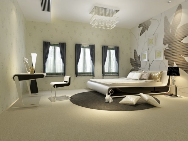 modern black and white bedroom limiless