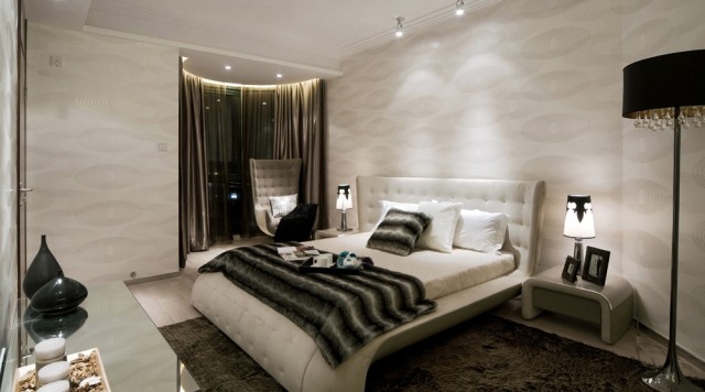 modern black and white bedroom limiless 2