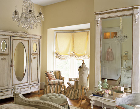 beige and white room