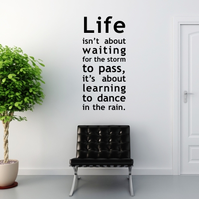 wall decal fancy quote about life