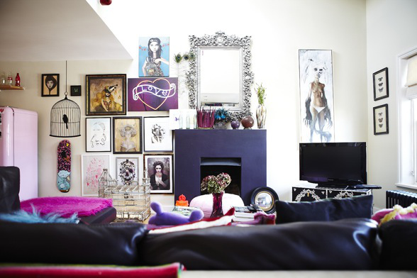 Colorful Apartment interior design in London 2