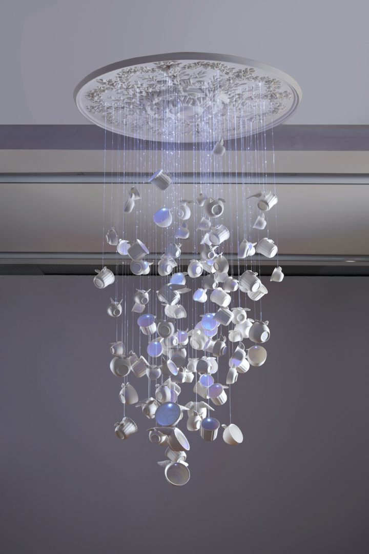 Chandeliers from Kitchen Items by Rebecca Wilson