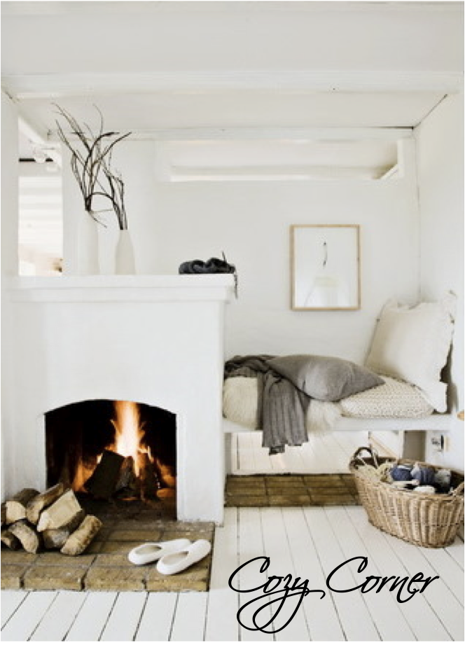 fireplace with bench design idea 10