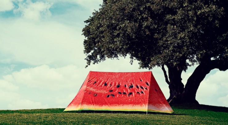 Tent 'what a melon' by Luke Bonner