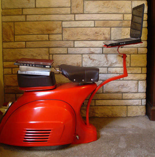A 1968 Vespa – A Functional Work Station
