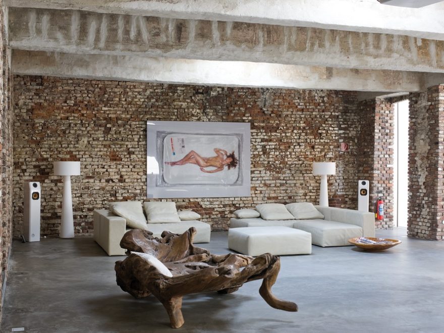 Industrial Minimalist living room