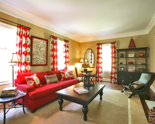 asian red home decor