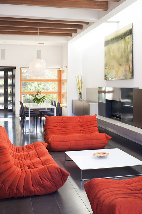 Red Living Room Interior Design Ideas 78
