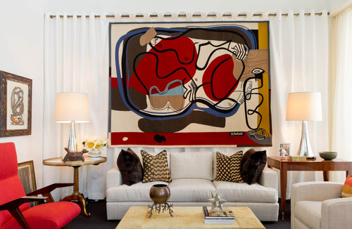 Red Living Room Interior Design Ideas 74