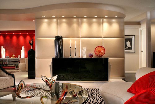 Red Living Room Interior Design Ideas 71