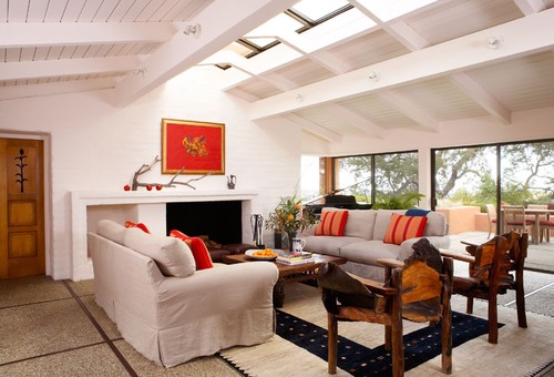 Red Living Room Interior Design Ideas 65