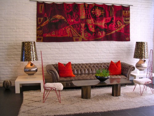 Red Living Room Interior Design Ideas 60