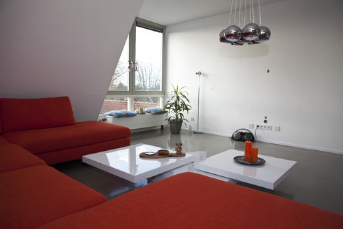 Red Living Room Interior Design Ideas 45
