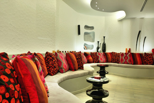 Red Living Room Interior Design Ideas 50
