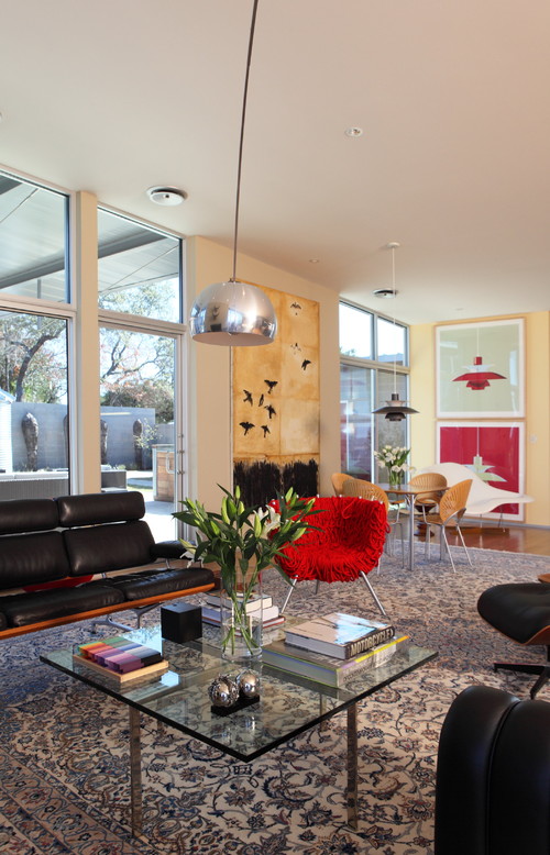 Red Living Room Interior Design Ideas 49