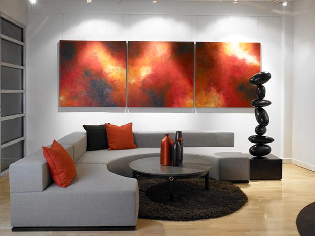 Red Living Room Interior Design Ideas 15