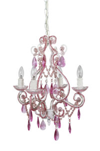 cheap pink 4 ligth chandelier