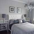 grey bedroom by DYS Home Staging