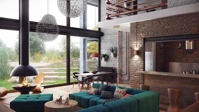 Industrial Loft 3 interior design ideas by Alexander Uglyanitsa