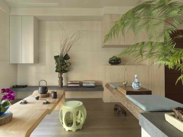 modern asian living room design