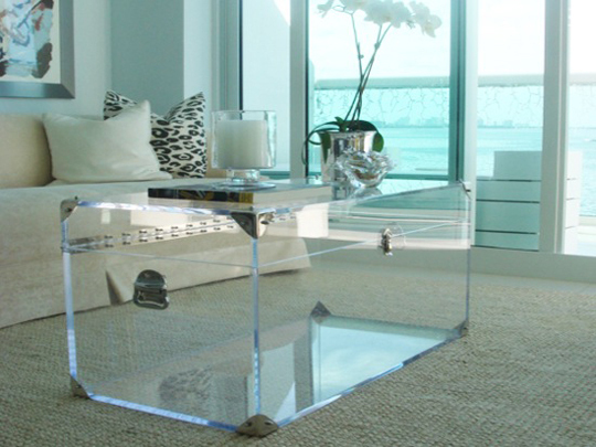 Lucite Trunk Coffee Table by Serge de Troyer