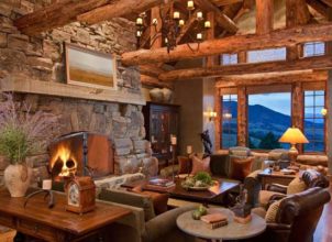 Rustic Interior Design by Halvorsen Architects