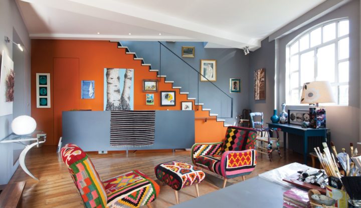 Colorful Penthouse With Creative Design