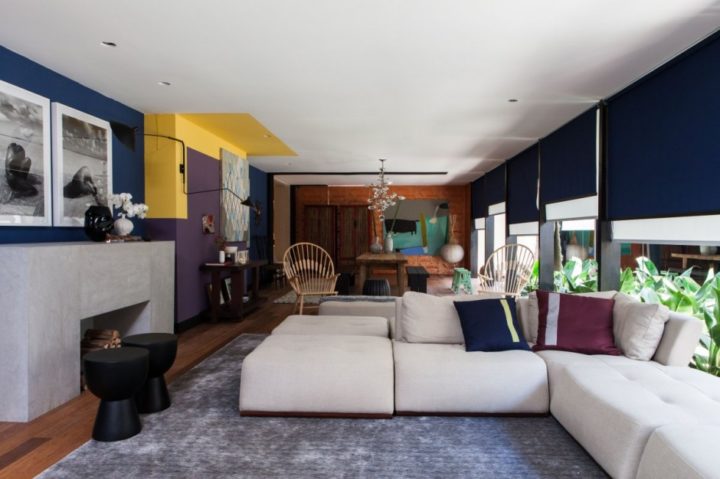 house interiors with bold colors by galeazzo design