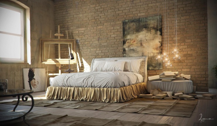 industrial bedroom design 7