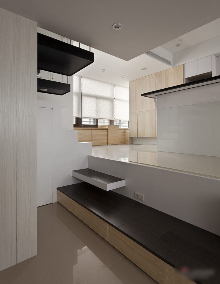modern black and white apartment 4 interiors