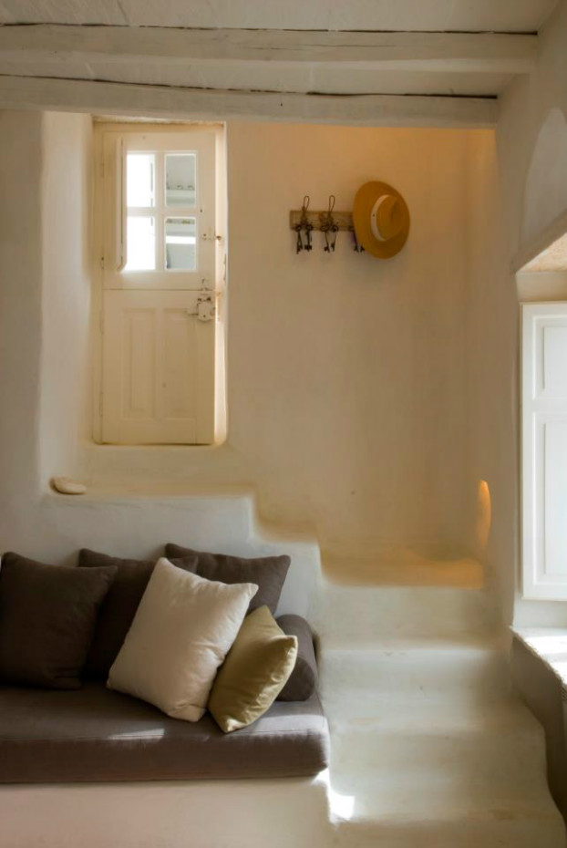 Blanco y turquesa para una casa Grecia