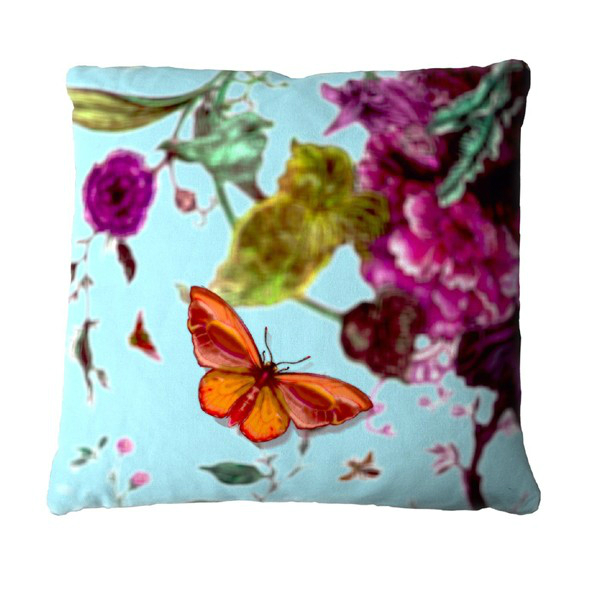 boho chic Butterfly Blurr Cushion pillow