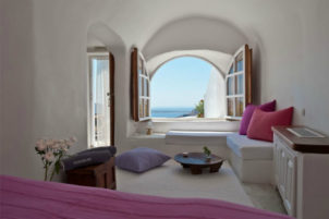 Stunning Hotel Interiors on the Island of Santorini Greece