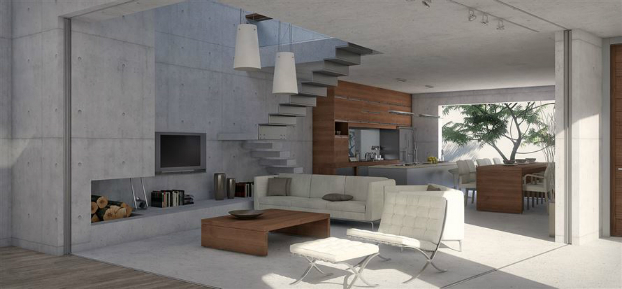 Contemporay concrete house by 3sk