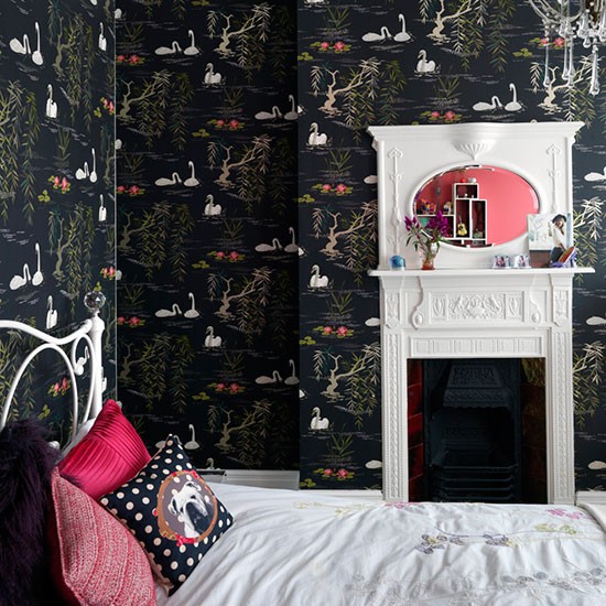 girls room with gothic vibe