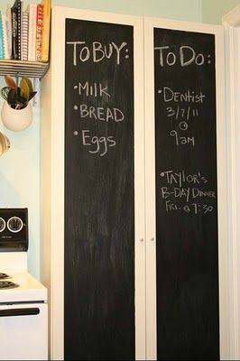 IKEA Billy Bookcase and Chalkboard Paint Kitchen Pantry