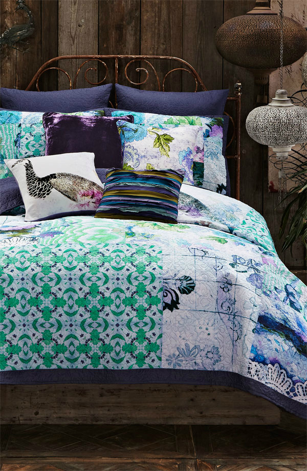 purple and blue comforter set 