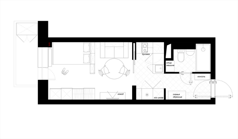 compact 5-square-meter studio apartment  17