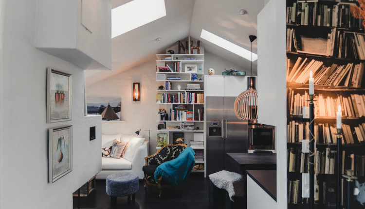 Modest Elegant Scandinavian Loft interior 7