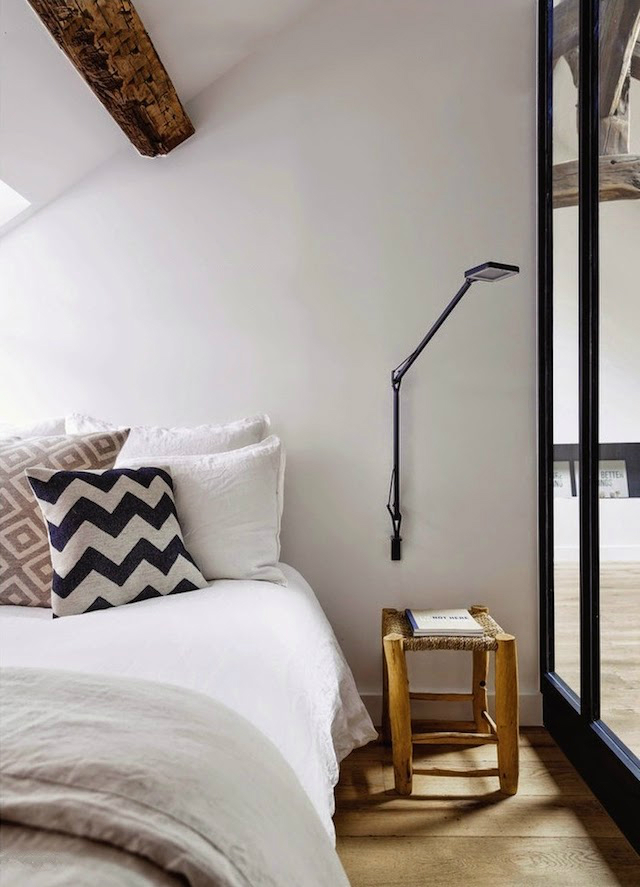 white simple bedroom